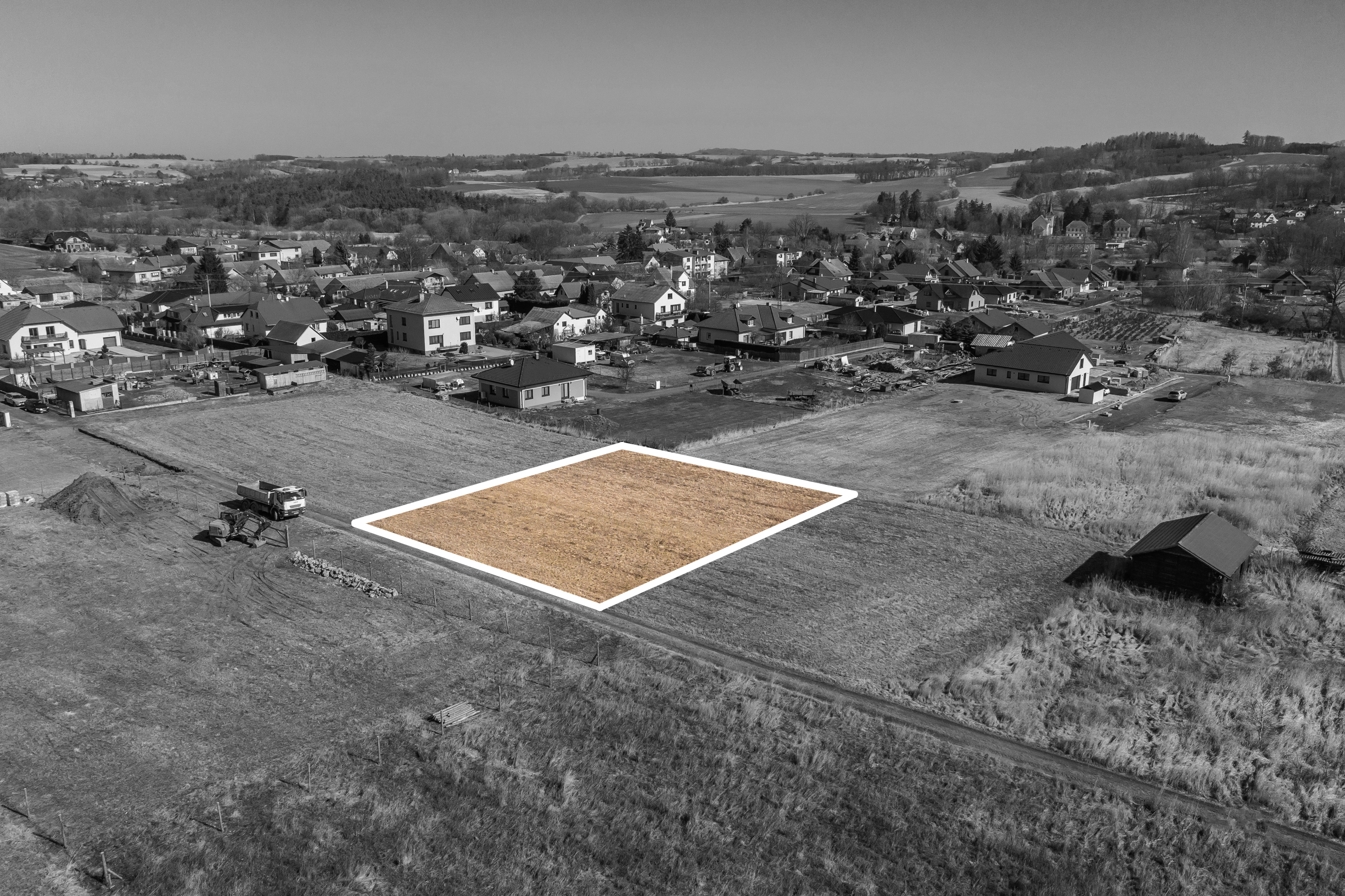 PRODÁNO – Prodej stavebního pozemku, 1218m2, Václavice u&nbsp;Benešova