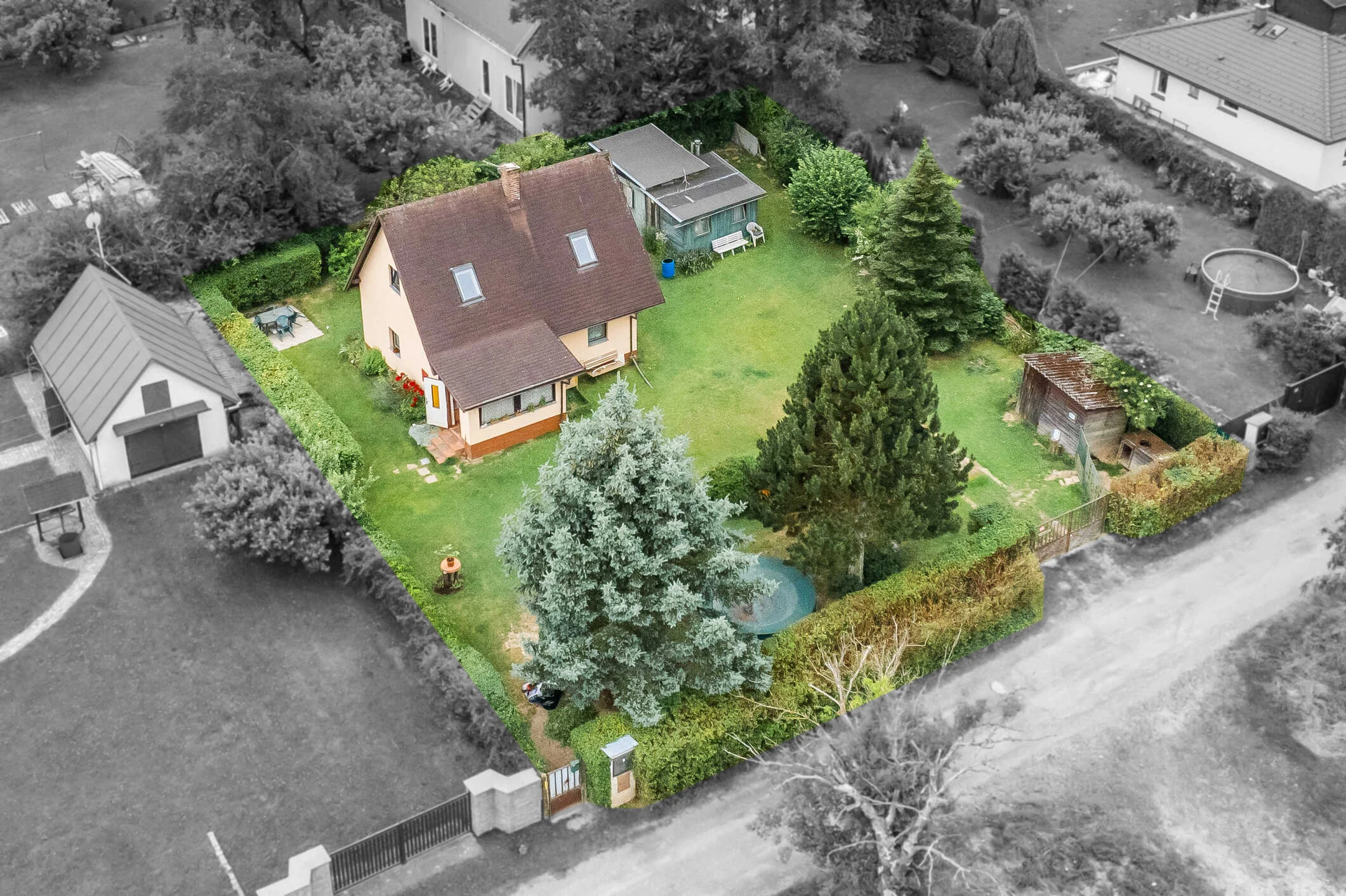 PRODÁNO – Rodinný dům 90 m2, pozemek 734 m2, Nová Hospoda, Kamenice